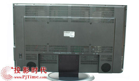夏新LC-37HWTUP液晶電視外觀之背部和底座