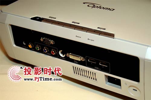奧圖碼HD80家用投影機(jī) 后上圖