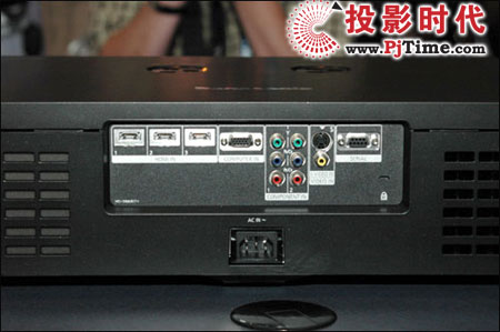 松下PT-AE3000投影機背面接口圖示