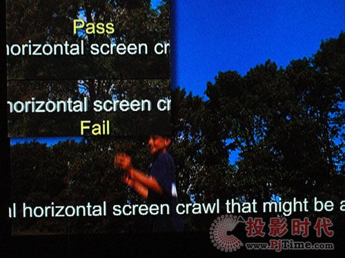 海信TLM47V88GP藍(lán)媒液晶電視3:2電影轉(zhuǎn)換、抗鋸齒和抗噪點(diǎn)測(cè)試
