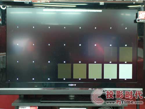 索尼KDL-46V5500液晶電視:灰階對(duì)比度測(cè)試