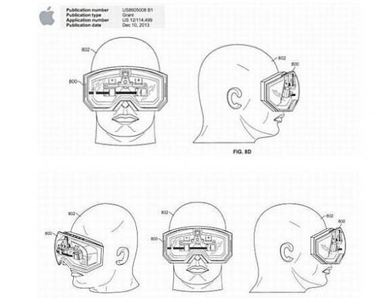 蘋果VR專利曝光：超薄眼罩 或配備曲面屏幕